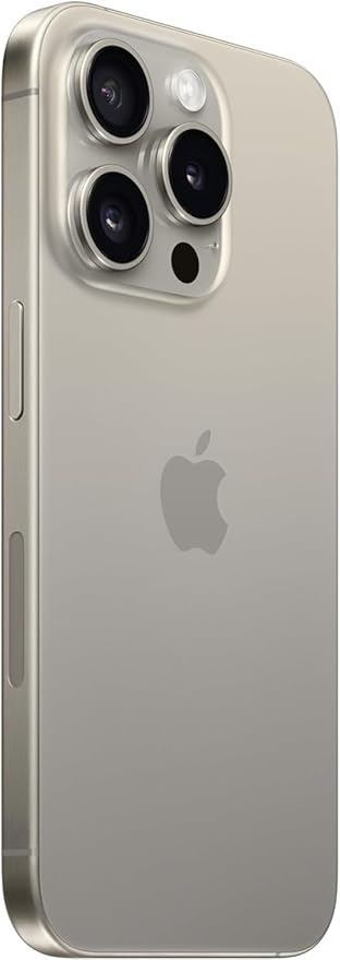 Apple iPhone 15 Pro, 256GB, Natural Titanium - Unlocked (Renewed)